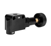 RASTKY Valve de Proportion de Polarisation de Frein Réglable, Régule la Pression Avant vers Arrière, Aluminium Noir Léger, Ajustement Essentiel pour les Courses sur Piste, 4,06 X 1,61 Pouces