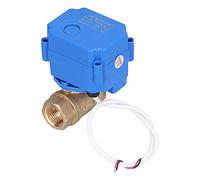 RASTKY Vanne à Bille Motorisée en Laiton DC3-6V, Mini Vanne électrique Directe pour Projets de Contrôle de L'eau, équipement Hydraulique pour Systèmes D'eau Froide et Chaude