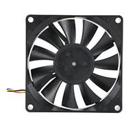 RASTKY Ventilateur de Refroidissement D'ordinateur Haute Précision Double Roulements à Billes 5300 Tr/min 4 Fils PWM Refroidisseur de Contrôle de Température pour Boîtier Principal ABS 80 X 80 X 15