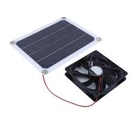 RASTKY Ventilateur D'extraction de Panneau Solaire 10 W, Léger et Portable pour Caravane, Camping, Toit, Charge D'urgence, Matériau Monocristallin Universel DC5 V pour Animaux de Compagnie