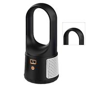 RASTKY Ventilateur Tour sans Lame à Faible Bruit, 6 Modes de Vitesse, Ventilateur de Bureau USB pour Affichage LED de Bureau et Dortoir (BLACK)