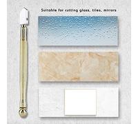 RASTKY Verre pour Couper le Verre - Outil à Tête Droite de Précision pour Installations de Salle de Bain et de Douche, Réglage du Miroir - Poignée en Cuivre, Durable et Antidérapant (RT-208B