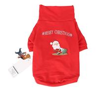 RASTKY Vêtements pour Animaux de Compagnie en Polyester de Noël, Costume de Chat Doux, Sweat à Capuche à Col roulé Rouge, Costume pour Animaux de Compagnie 100% Neuf, Beaux Vêtements pour Chiens et