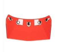 RASTKY Visière Rabattable Universelle à 5 Boutons-pression pour Casque de Moto, Protection contre le Vent pour les Pilotes de Casque Ouvert, Visière en Polycarbonate pour Hommes ou Femmes (rouge)