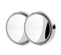 RASTKY Voiture HD Rétroviseur Petit Miroir Rond 360 Rotation Push Voiture avec Large de Vision Renversant le Réflecteur de Miroir D'angle Mort pour une Conduite Sûre (SILVER)