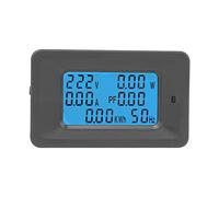 RASTKY Voltmètre 6 en 1, Panneau de Moniteur de Puissance 110-250V avec Contrôle de Rétroéclairage pour les Tests électriques