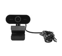 RASTKY Webcam HD 1080p avec Microphone à Annulation de Bruit intégré, Conception de Base Réglable, Fiche et Lecture, Large compatibilité pour Ordinateur Portable de Bureau, Idéal pour