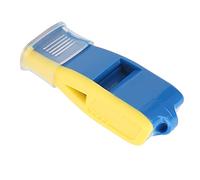 RASTKY Whistle Arbitre, Entraîneurs de Sifflet Sportifs, Sifflet Léger avec Un Soccer Sonore Croquant, Un Basket-Ball, Un Volley-Ball, Un Design (Bleu Jaune)