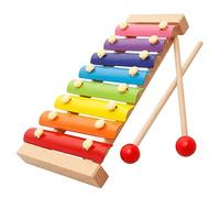 RASTKY Xylophone Chromatique en Bois à 8 Notes, Jouet Musical Arc-en-ciel coloré pour Enfants, Instrument de Percussion éducatif, Idéal pour les Enfants et les Tout-petits