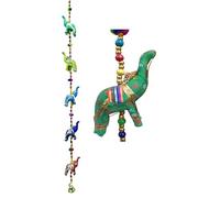 Rastogi Handicrafts: Décoration murale traditionnelle indienne à suspendre avec un éléphant à suspendre