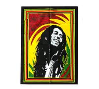 Rastogi Handicrafts Hendrix Guitare 101,6 x 76,2 cm - Tapisserie décorative en coton multicolore - Poster mural de divinité indienne (RH-154)