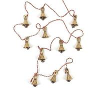 Rastogi Handicrafts Lot de 11 cloches décoratives en laiton style indien vintage