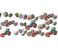 Rastogi Handicrafts Lot de 20 boutons de porte et placard en céramique Multicolore
