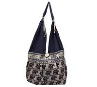 Rastogi Handicrafts Lot de 6 sacs à bandoulière pour femme Motif éléphant Multicolore