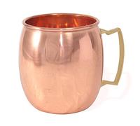 Rastogi Handicrafts Mug en cuivre massif pour Moscow Mules 550 ml - 100 % cuivre pur finition laquée mule, tasse à cocktail Moscow Mule, tasses en cuivre, tasses à cocktail (1)