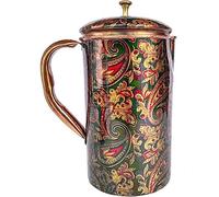 Rastogi Handicrafts Pichet en cuivre pur sérigraphié (1 pichon)