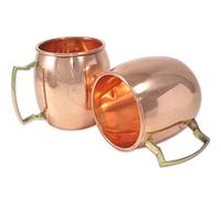 Rastogi Handicrafts Tasse en cuivre massif pour Moscow Mules 550 ml - Tasse à cocktail en cuivre pur Moscow Mule, tasses à cocktail en cuivre (1)