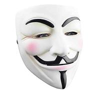 RASTPOAL Masque Halloween V pour Vendetta Masque Anonymous / Guy Fawkes pour Halloween 2018 Blanc
