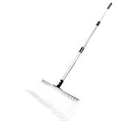 Rastrillo Hojas - Herramienta Jardín Rastrillo Césped, Escoba Alambre Rastrillos | Rastrillos Paisaje Con 21 Dientes érable, Herramienta Jardín Para Recolección Hojas, Limpieza Cama Y Aireación Suelo