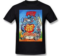 Rat Fink Casual Mans Tops Short Sleeve Tee Black 3XL