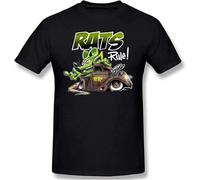 Rat Fink Comfortable Mens Tops Short Sleeve Tshirts Manches Courtes(Small)