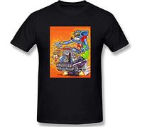 Rat Fink Men's Cotton Fashion Performance Basic Short Sleeve T-Shirt Black Manches Courtes(Large)