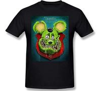Rat Fink Mens Tops Short Sleeve Tee Casual T Shirt Print Tops Black S