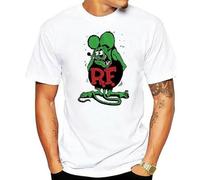 Rat Fink Ratfink Solid Men's White T-Shirt White L