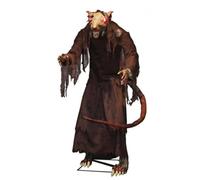 Rat Grand avec Robe Effrayant | Décoration Rat D'Halloween, Lumineux, Automate, pour Maison Hantée, Intérieur