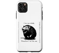 Rat, Je ne Pense Pas, Donc existentialisme Effrayant Coque pour iPhone 11 Pro Max