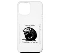Rat, Je ne Pense Pas, Donc existentialisme Effrayant Coque pour iPhone 12 Pro Max