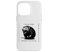 Rat, Je ne Pense Pas, Donc existentialisme Effrayant Coque pour iPhone 14 Pro Max