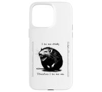 Rat, Je ne Pense Pas, Donc existentialisme Effrayant Coque pour iPhone 15 Pro Max