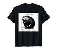 Rat, Je ne Pense Pas, Donc existentialisme Effrayant T-Shirt