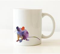 Rat Tasse À Thé Céramique Tasse À Café Drôle Mug Idée Cadeau Pour Anniversaire Bureau Collègue 330Ml