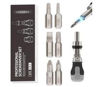 Ratchet Screwdriver | Portable 180 Degree Adjustable Multi Bit | Magnetic Ratcheting Screwdrivers Set | For Home Furniture Car Bicycle Watch Eyeglass DIY Repair