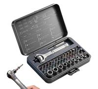 Ratchet Screwdriver Set Magnetic,40 in 1 Portable Repair Tool Kit with Storage Case,Magnetic Screwdriver Set with Detachable Handle | for Computer Phone Watch Electronics Glasses Tablet Camera Laptop