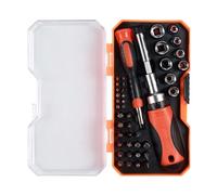 Ratchet Screwdriver Set - Versatile Bit Assortment, Efficient Ratcheting Mechanism, Ergonomic Grip Design, Essential Household Repair Kit, Reliable Furniture Assembly Tool | for General DIY Tasks