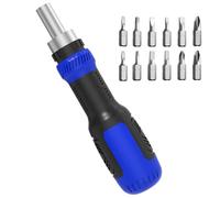 Ratchet Screwdriver Strong, Magnetic 13-in-1, Portable Precision Security Hex Flathead with Sturdy Build, Home Garage Mechanic Automotive Furniture Appliance Tool, Premium Quality Repair Accessory