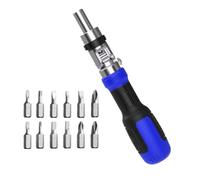 Ratcheting Screwdriver Set - 13-in-1 Precision Adjustable Flathead Phillips Hex Bits, Multi Bit Hand Tool, Repair Drivers | Multi-Purpose Maintenance Toolkit For Home Garage Mechanic