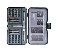Ratcheting Screwdriver Set | Magnetic Bit Driver Kit, Reversible Handle