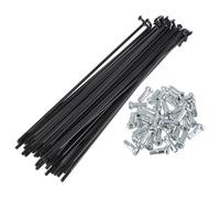 RATCHROLL 1 Ensemble De Rayons De Vélo Universels 13G Longueur 138Mm Rayons De Roue De Vélo Téton Noir 45 Acier