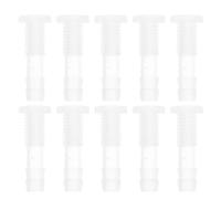 RATCHROLL 10 Pièces Raccord De Tuyau en Plastique 15/64" Tuyau Id Raccord Barb M8 Filetage Mâle À Travers-Cloison Raccords en Vrac PP Transparent
