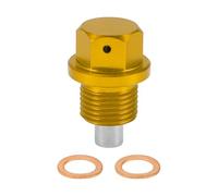 RATCHROLL Bouchon De Vidange Universel Avec Joint Magnetique M14x1.25 1 Pc | En Alliage D'Aluminium De Cuivre Ton Or, Pour Carter D'Huile, Anti-Fuite, 30x20mm, 2 Joints, Pour Chevy, Pour GMC, Pour Jeep