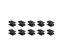 RATCHROLL Clips de Câble de Vélo Noir 10 Pièces Universel Plastique | Diamètre Intérieur 4/5 Mm, Attache Double Ligne, Fixation Frein/Dérailleur, Compatible Route, VTT, Pliant