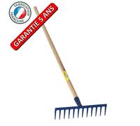 Râteau 12 dents droites soudées manche 1,5m, outil trempé haute résistance, jardin,potager