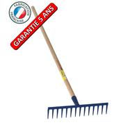 Râteau 14 dents droites soudées manche 1,5m, outil trempé haute résistance, jardin,potager