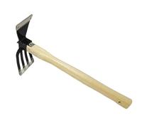 Râteau à 5 Griffes avec Manche en Bois Garden Rake Cultivator Mini Hoe and Cultivator Garden Hand Hoe & Tiller pour Creuser Le Jardinage et la Culture du désherbage (Stylee)