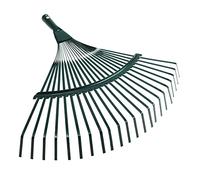 Râteau à arbustes pour tête 22 dents Outil de jardin en forme de balai d'herbe Fil d'acier toxique Agriculture à feuilles caduques Carbone Ste Métal Tête de râteau de jardin