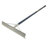 Râteau à béton en aluminium avec poignée soudée de 150 cm - Idéal pour niveler et lisser le béton, 50 x 12,7 cm